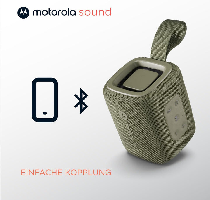 Motorola Sound – ROKR 300 Bluetooth 5.3-Lautsprecher – tragbarer kabelloser 7-W-Lautsprecher – IP67-