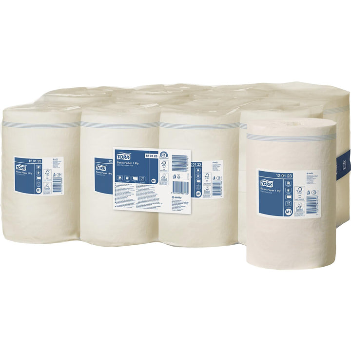 Tork 120123 Basic Mini Centerfeed Polierpapier, 1-lagig, M1