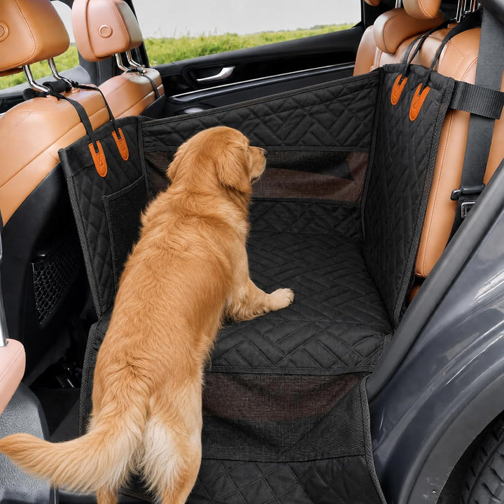 Hundesitz Auto für mittelgrosse & grosse Hunde, wasserdichter Rücksitzverlängerer mit Hartboden, Sic