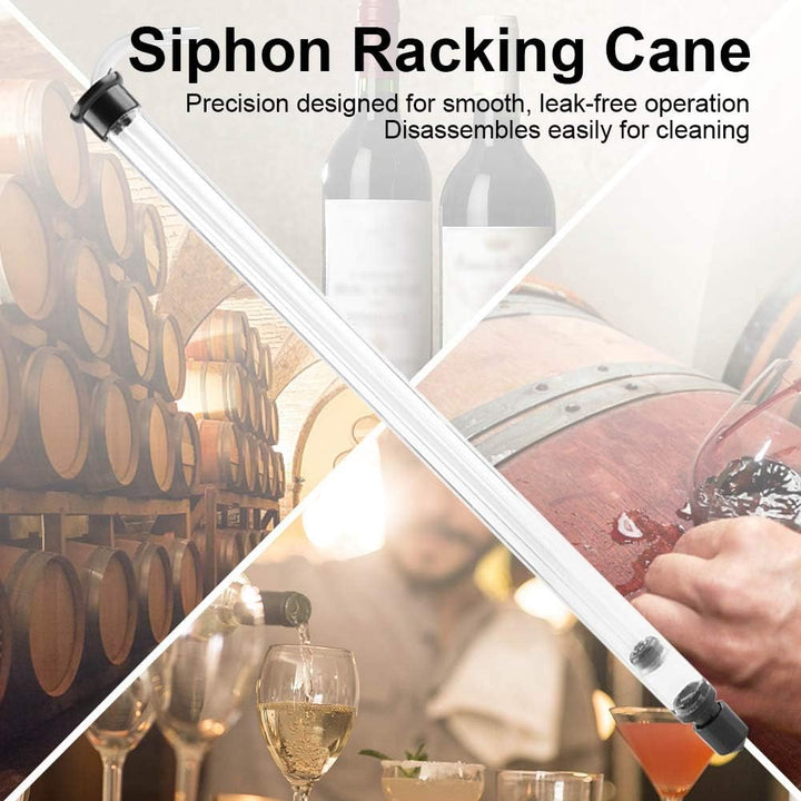 Auto Siphon Wein Racking Cane Transparenter Kunststoff Siphon Weinbrau mit Schlauch aus Kunststoff f