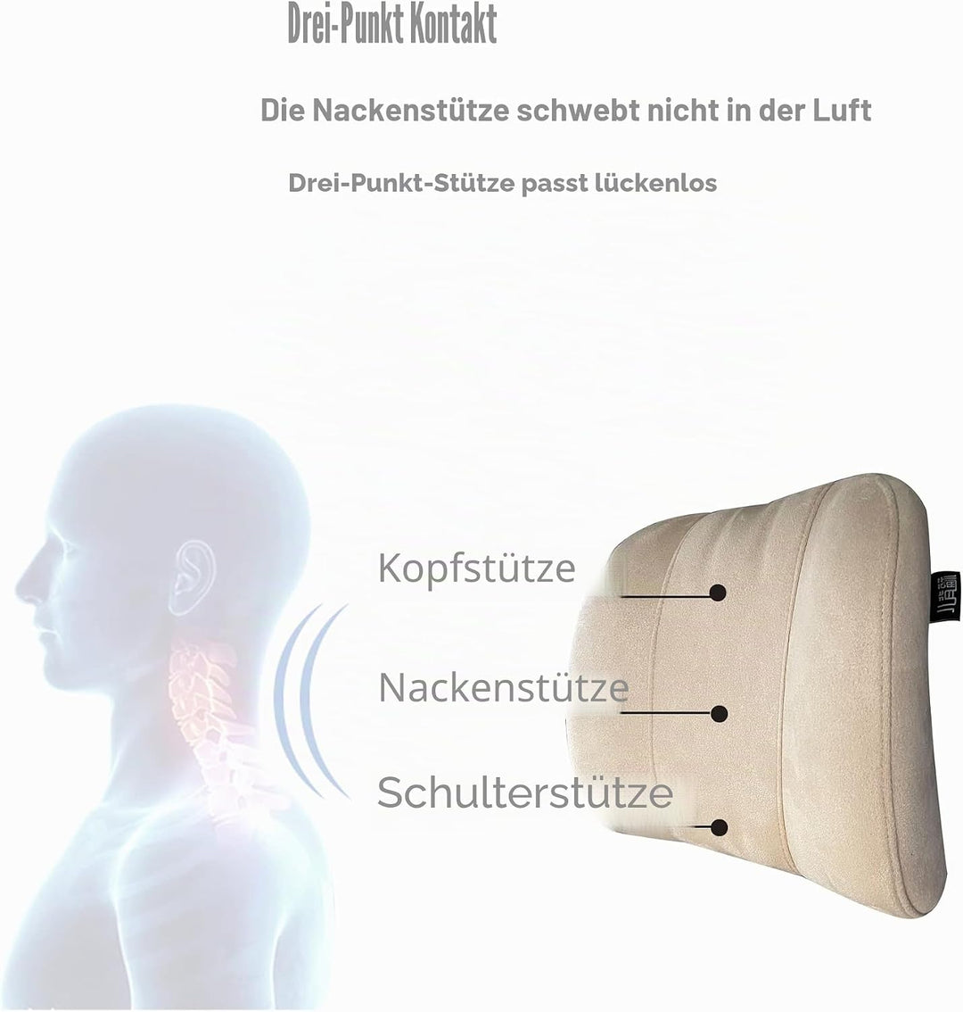 Forbell Auto Kopfstütze Nackenkissen Zubehör Kissen Memory Baumwolle Autozubehör Kopfstütze Kissen K