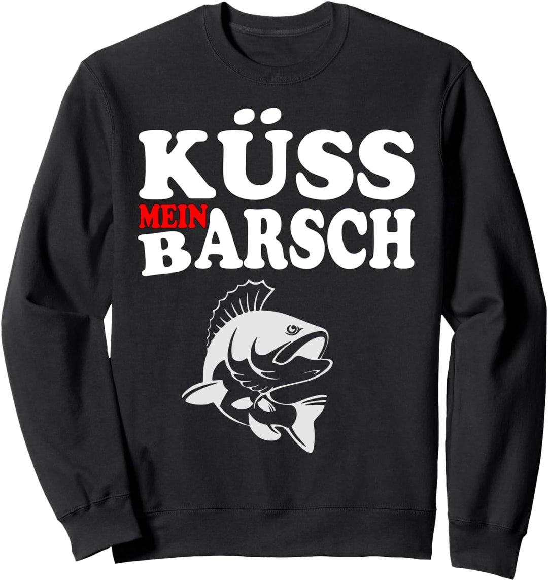 Lustiges Angler Geschenk Barschangler Frauen Angeln Barsch Sweatshirt