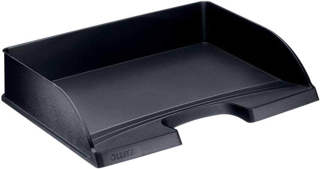 Leitz LLeitz Briefkorb Querformat A4, 5er Pack, Schwarz, Plus Serie, 52180095 Standard Schwarz 5 Stü