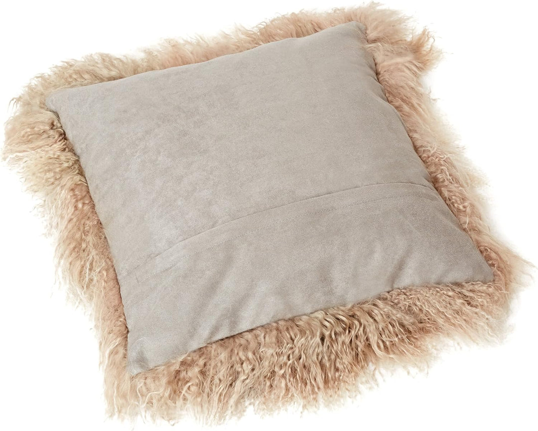 Reissner Lammfelle Tibet Lammfell Kissenbezug langflorig 40x40cm JAY107 Farbe beige (Tops) Jay107 Be