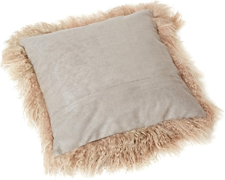 Reissner Lammfelle Tibet Lammfell Kissenbezug langflorig 30x30cm JAY107 Farbe beige (Tops) Jay107 Be