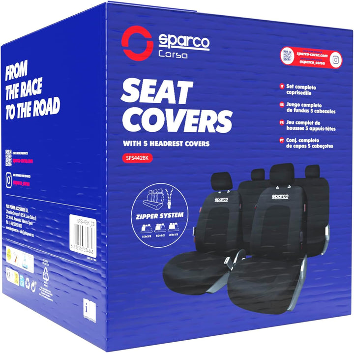 Sparco SPORTABZEICHEN-Set SCHWARZ, SPCS442BK SPORT SCHWARZ, SPORT SCHWARZ