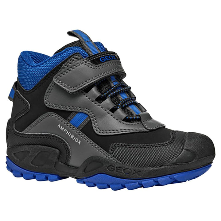 Geox Jungen J New Savage Boy B A Sneaker 24 EU Grau, 24 EU Grau