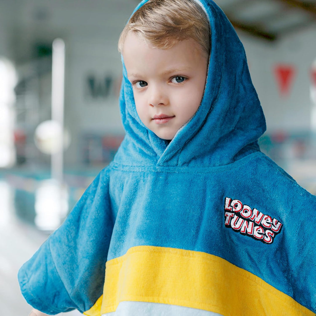 WAVE HAWAII Surf- &amp; Badeponcho für Kinder, Grösse XXS, 90-120cm | 95-100% Baumwolle Surf-Poncho für