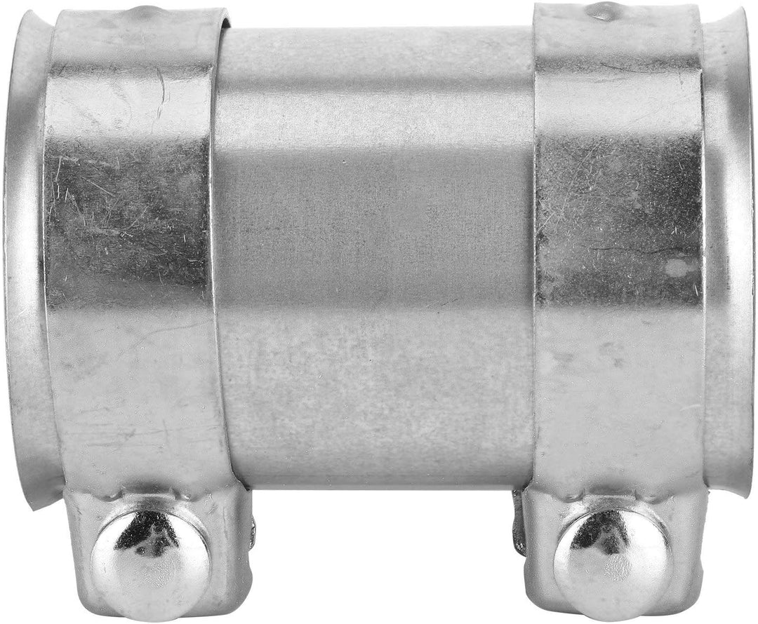 Auspuffschelle, 3in 76mm Edelstahl Auspuffrohrverbinder Doppelklemme Verbindungshülse Auspuffschelle