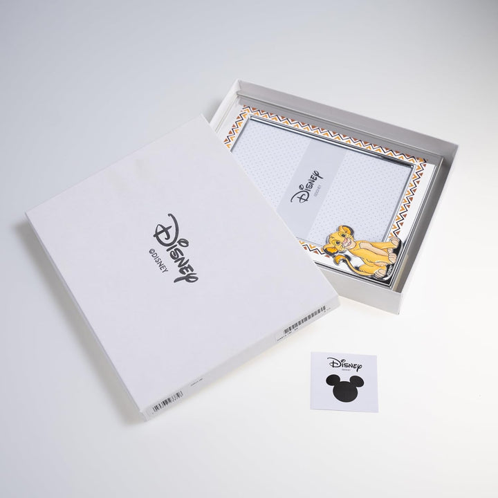 VALENTI & CO. Disney Baby – König der Löwen Simba – Bilderrahmen aus Silber für Kinder, Geschenkidee