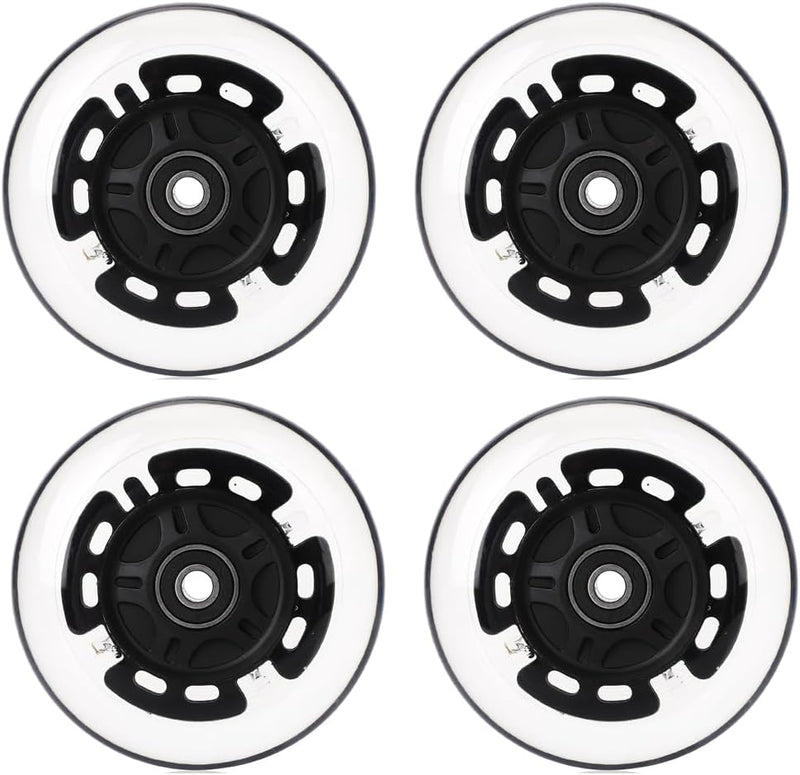 100mm Leuchtende Scooter Räder - 2 Stück 100mm led Scooter Rollen räder mit ABEC-9 Lager - hell leuc