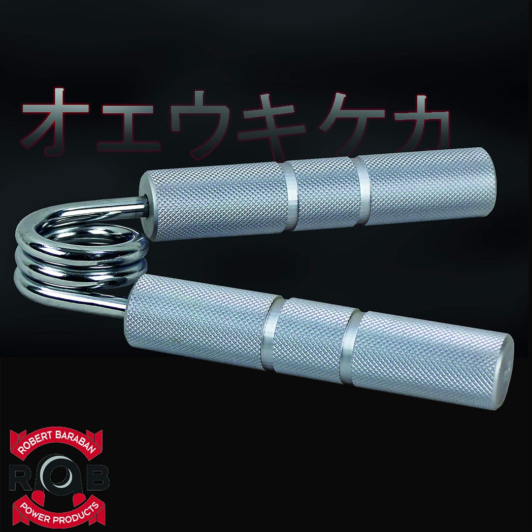 Robert Baraban Aluminium Handgripper, extra stabile Ausführung, verchromt, Handtrainer für maximale