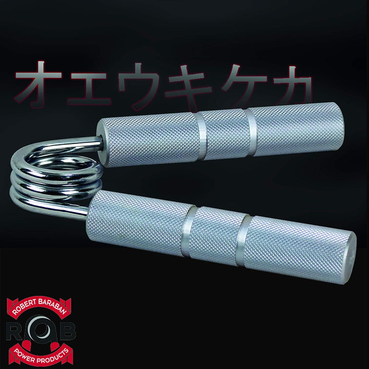Robert Baraban Aluminium Handgripper, extra stabile Ausführung, verchromt, Handtrainer für maximale