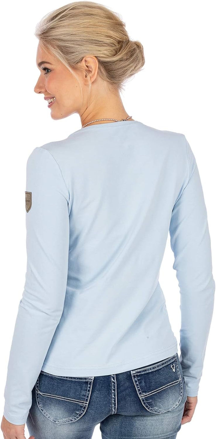 Almgwand Damen Grillhofalm Longsleeve, hellblau