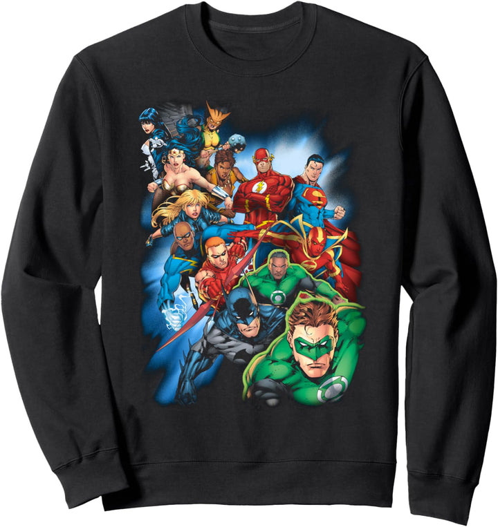 Justice League Mighty Heroes Unite Sweatshirt