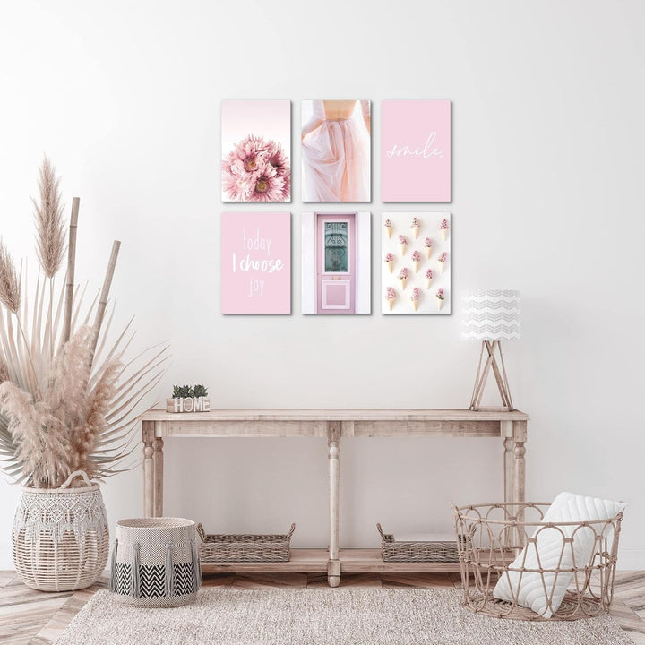 Novart Wandbilder Set - KOMPLETT AUFHÄNGFERTIG - Made in Germany - Moderne Bilder Fashion Wohnzimmer