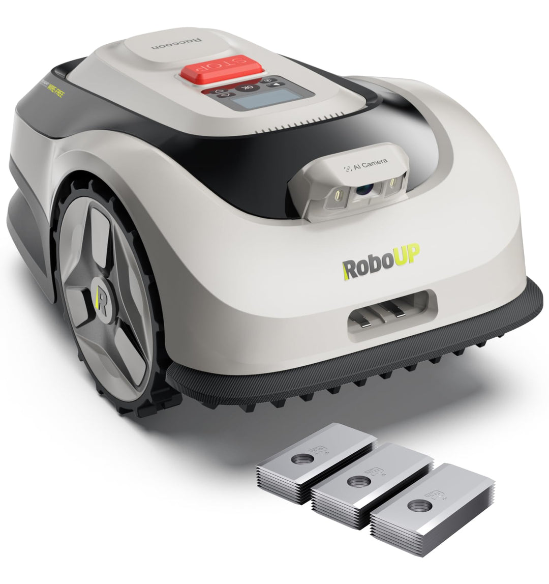 Raccoon 2 SE Mähroboter mit Ersatzklinge, Kabelllos, Ohne RTK, für Rasenfläche bis 600qm, Smarte App