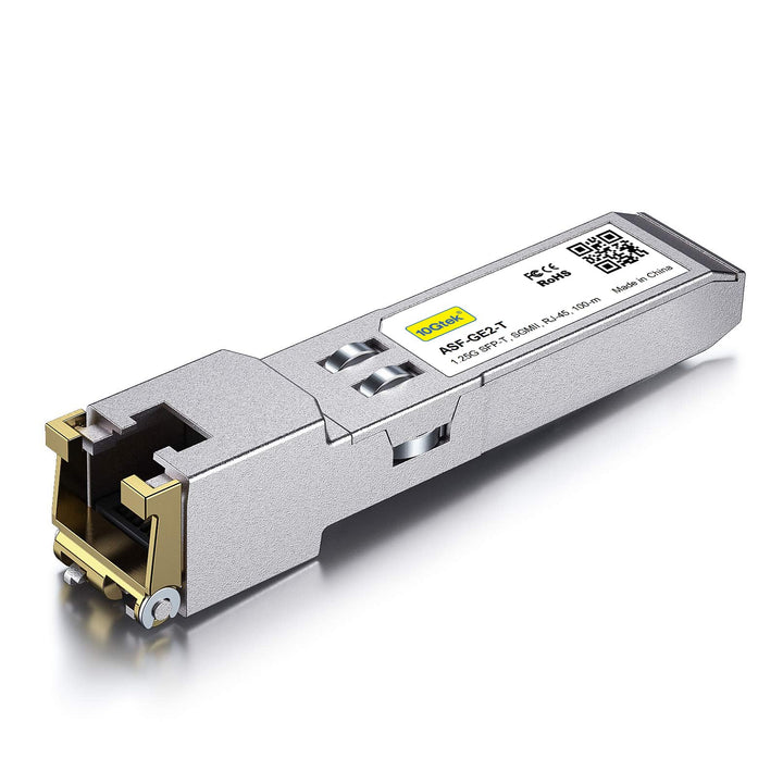 10Gtek 10/100/1000Base-T SFP RJ45 Modul, Auto-Negotiation Kupfer Mini-Gbic Transceiver Kompatibel fü