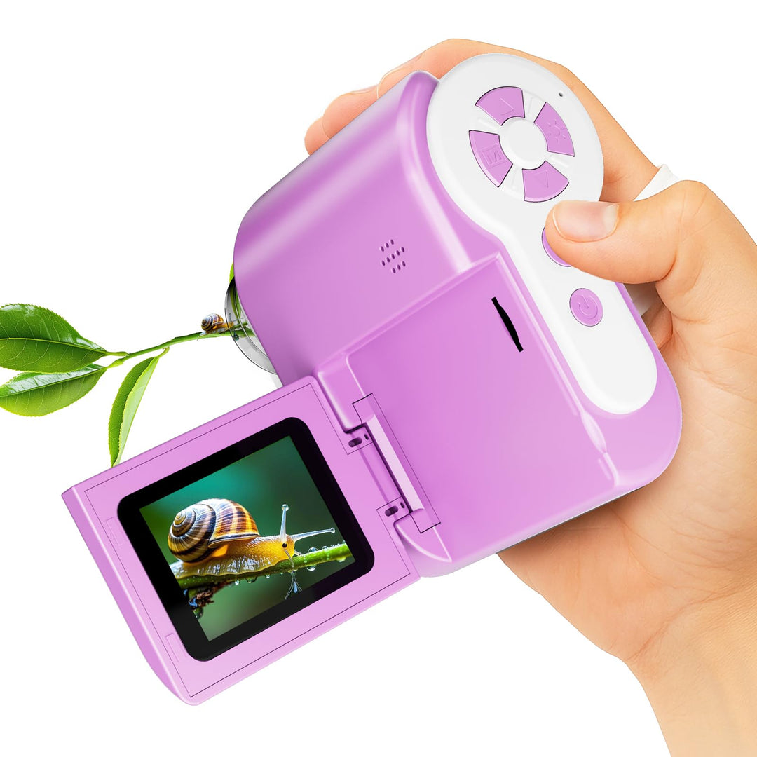 USCAMEL Tragbares digitales Mikroskop für Kinder - 1000-fache Vergrösserung, 2-Zoll-HD-Bildschirm, U