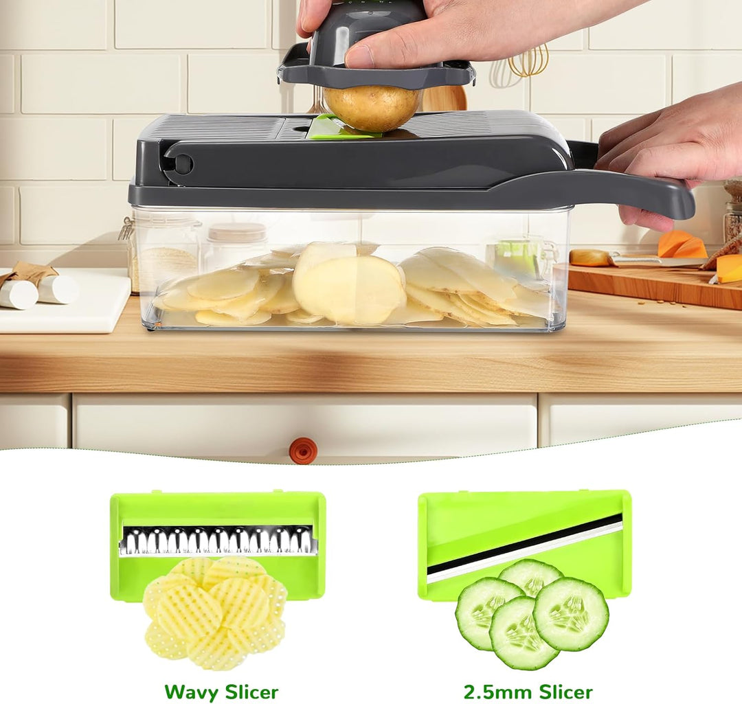 Gemüseschneider, Mandoline Gemüsehobel, 16 In 1 Mehrzweck Gemüse Schneider, Vegetable Chopper, Karto