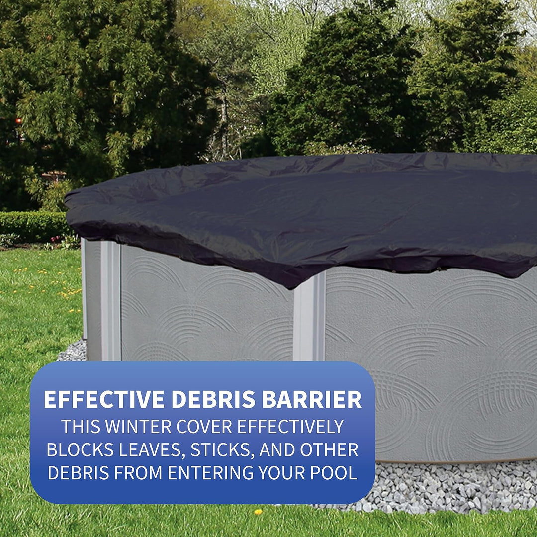 Defender 8 Jahr oval vor Ground Winter Pool Cover 15 by 30-Feet, 15 by 30-Feet