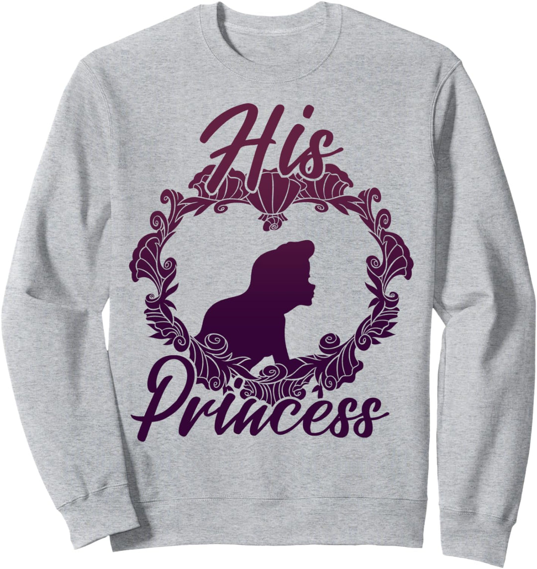 Disney The Little Mermaid Ariel His Princess Silhouette Sweatshirt