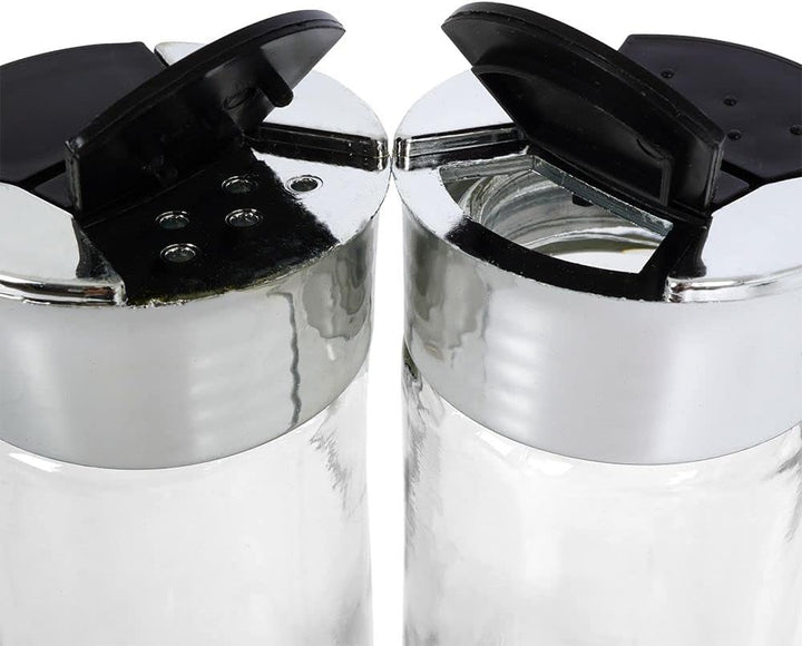 orion group Küchenbehälter Gewürzstreuer Gewürzspender mit Streueinsatz aus Glas 100 ml 6 Stück Set