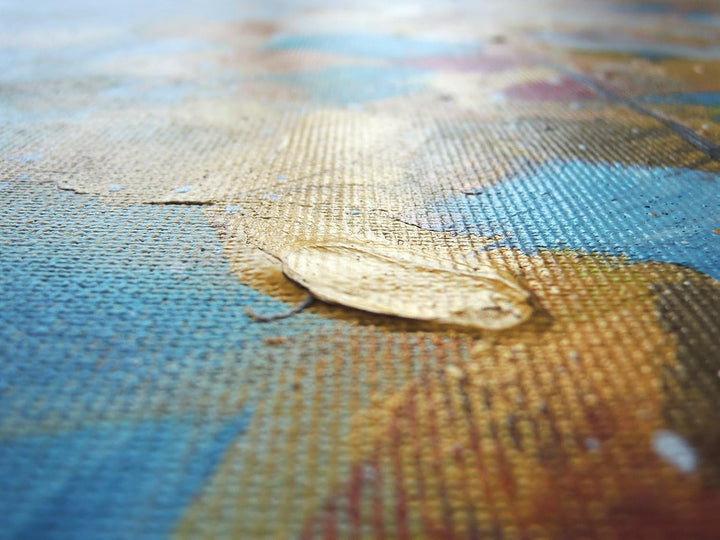 Monica Mirafiori I 100% HANDGEMALT I Gemälde Kreis 100x50cm | Gemälde Handgemalt | Acrylgemälde | Se