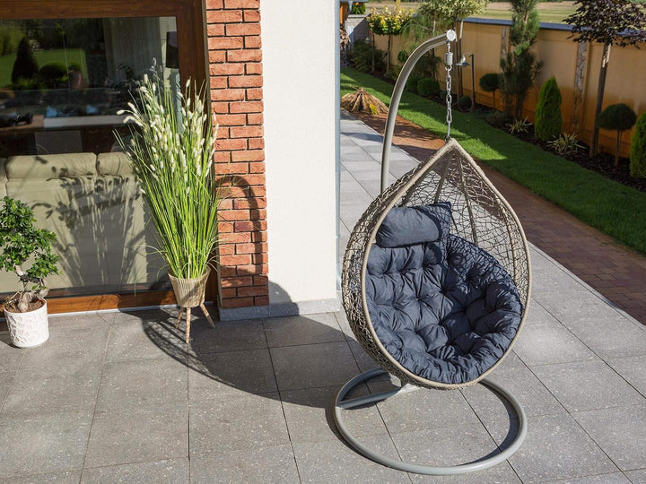 PillowPrim Hängesessel Kissen, Auflage für Polyrattan/Rattan Hängeschaukel, Polster, Hängekorb, Scha