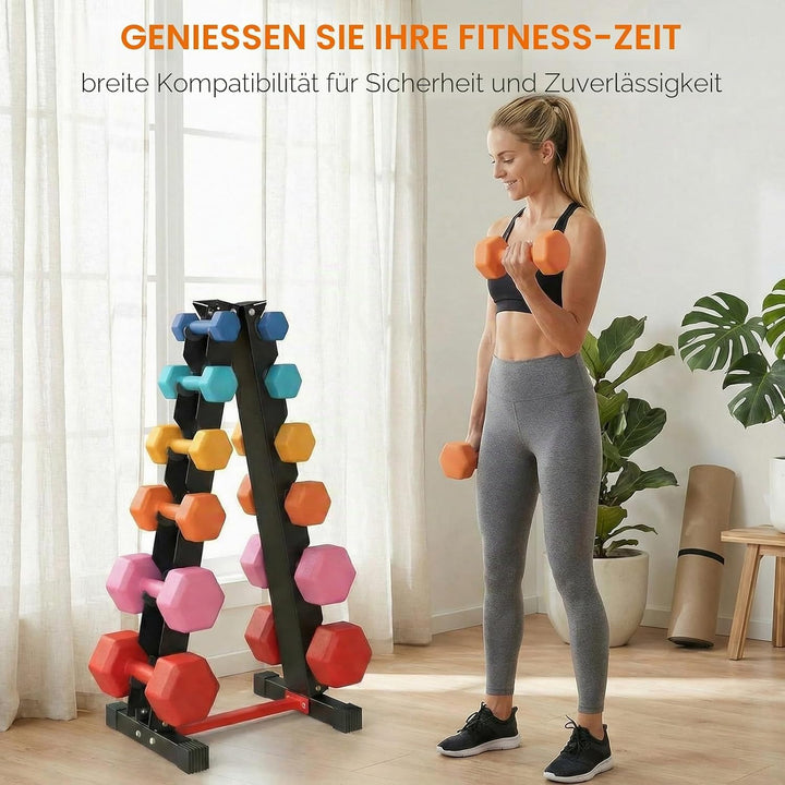 LIFERUN Kurzhantel Rack,Hantelablage für Kurzhanteln, Ablage für Hanteln aus Strapazierfähiger Stah,