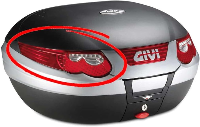 Givi Z696R Reflektor Rot mit Weisser Hintergrundfolie