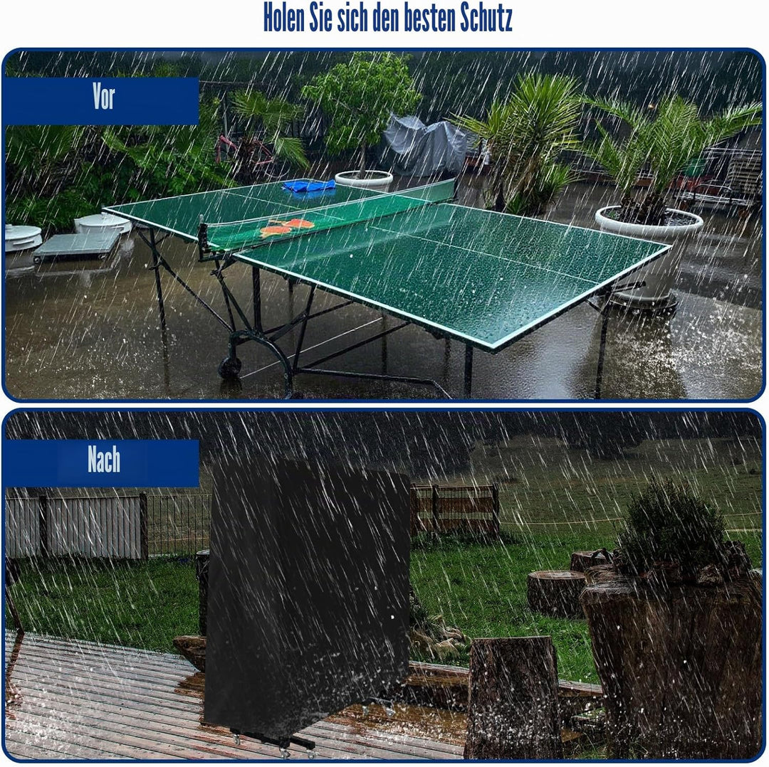 Venprodium 165×70×185cm Tischtennisplatte Abdeckung, Oxford Abdeckung Tischtennisplatte Outdoor, was