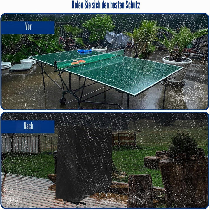 Venprodium 165×70×185cm Tischtennisplatte Abdeckung, Oxford Abdeckung Tischtennisplatte Outdoor, was