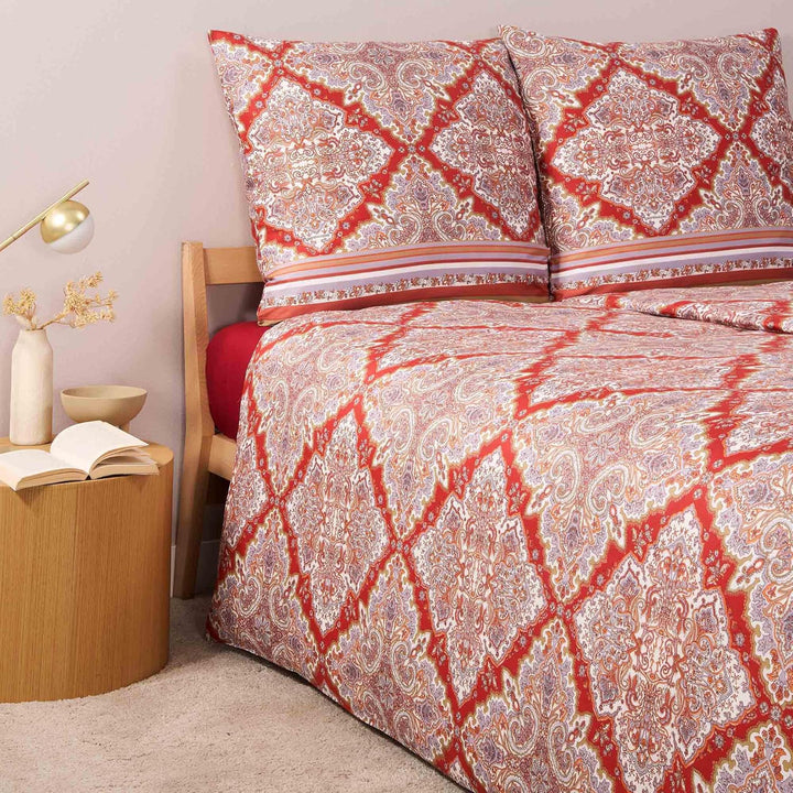 Bassetti Baumwollsatin-Kissenbezug einzeln MARECHIARO Farbe ROT R1 Grösse 40x40 40x40 Rot R1, 40x40