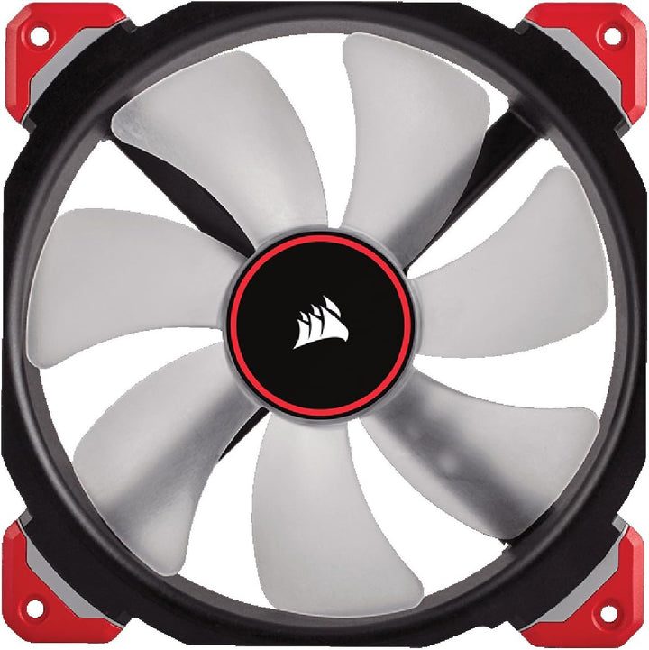 Corsair ML140 Pro LED PC-Gehäuselüfter (140 mm, mit Premium Magnetschwebetechnik, Rot LED, Single Pa
