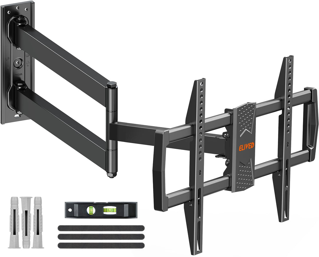 ELIVED TV Wandhalterung mit Extra Langem Gelenkarm 813mm für die Meisten 37-75 Zoll TVs bis 45 kg，Ne