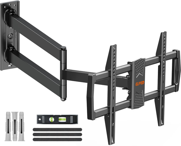 ELIVED TV Wandhalterung mit Extra Langem Gelenkarm 813mm für die Meisten 37-75 Zoll TVs bis 45 kg，Ne