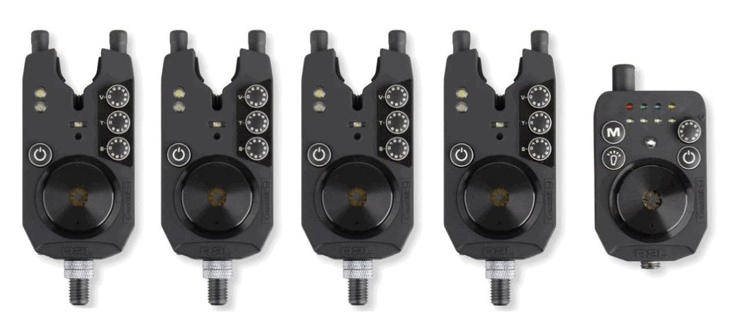 Prologic R2L Bite Alarm Presentation Set - 4 Bissanzeiger + Receiver zum Karpfenangeln, Funkbissanze