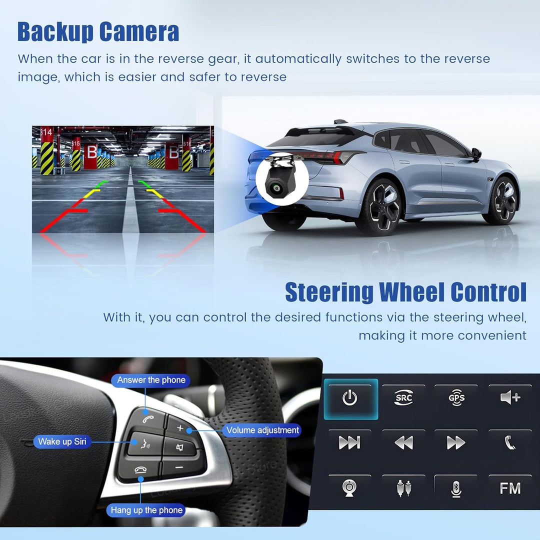 [4G+64G] Inefala Android 15 Autoradio für Toyota Corolla E120 2000-2006/E130 2004-2007 mit Wireless