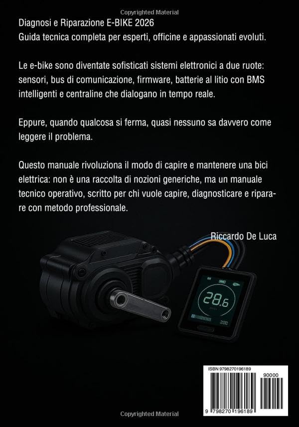 Diagnosi e Riparazione Avanzata delle Ebike: Codici errore, firmware, display e guasti - protocollo