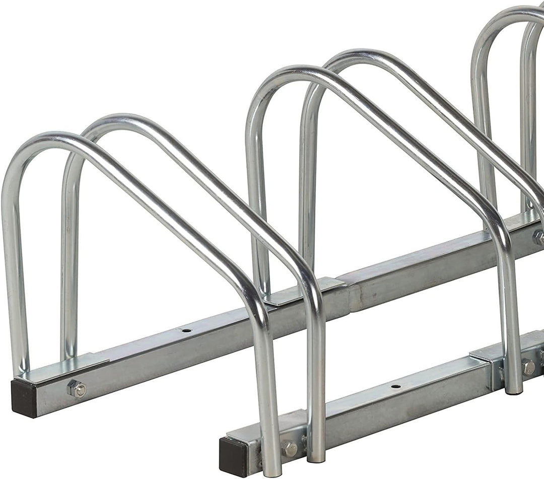 Dunlop Sport - Metall Fahrradständer für 4 Räder - Fahrradhalter Bodenständer Wand und Bodenmontag -