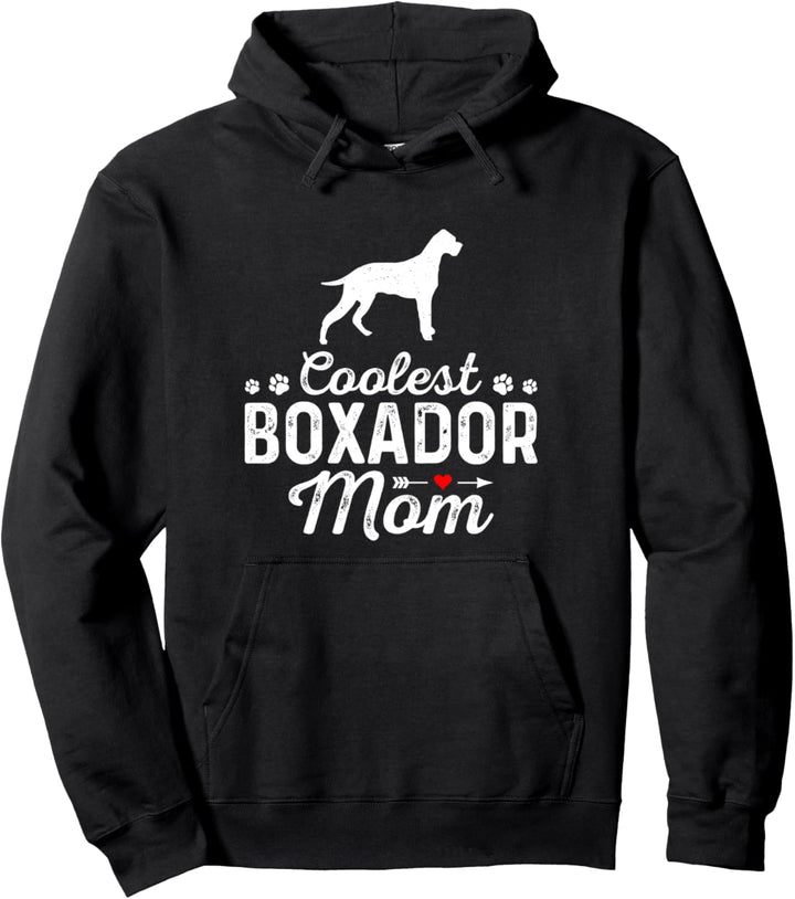 Coolest Boxador Mom Lustiger Hund Mama Haustier Hund Familie Pullover Hoodie