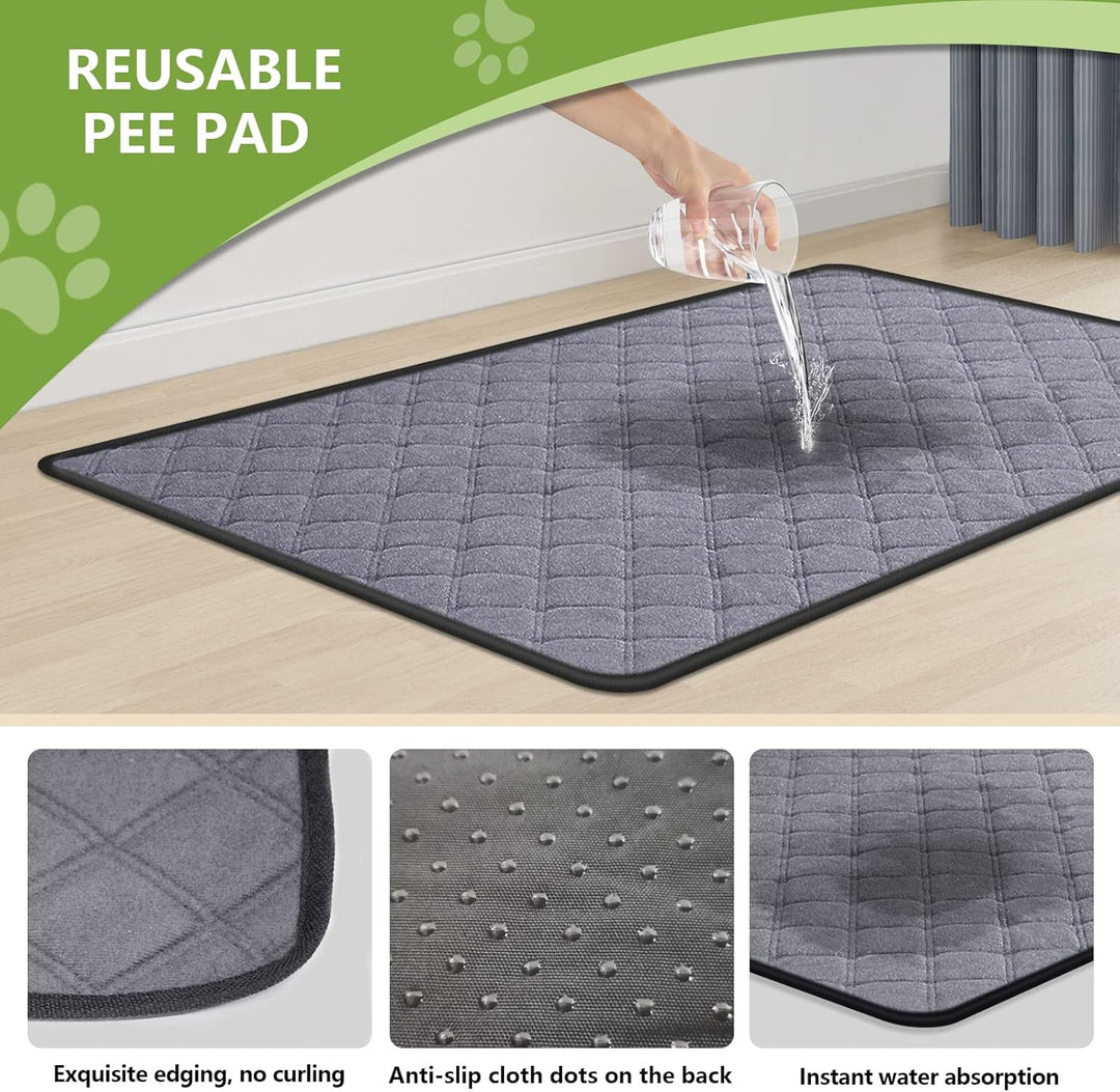 GoldOuya 60 x 90 cm Hundegras-Pad mit Tablett für Innen-und Aussenbereich,grosse Hunde-Töpfchentrain