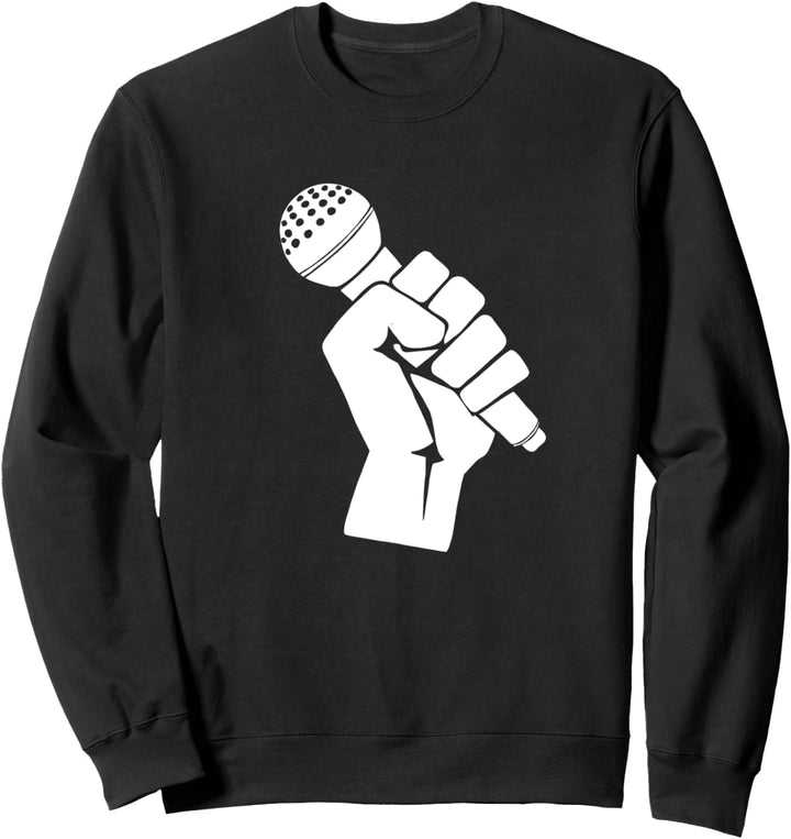 Hip Hop Mikrofon Sweatshirt