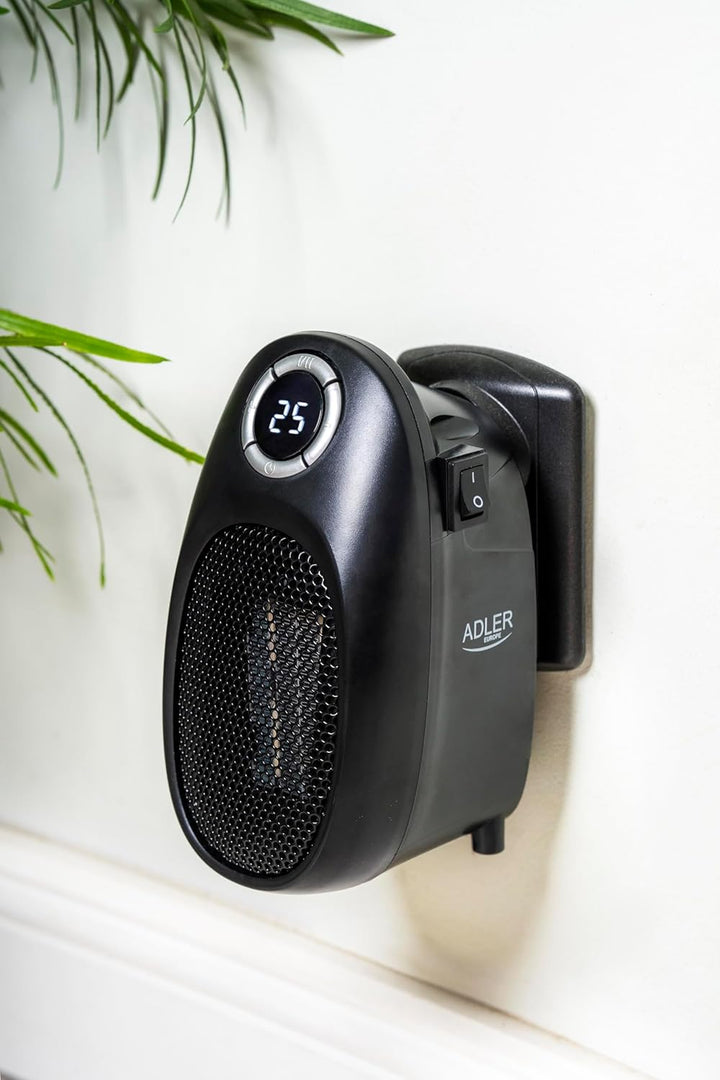 Adler | Mini-Heizung mit Standfuss | nahezu überall aufstellbar | 12-Stunden-Timer | 400W, grosse di