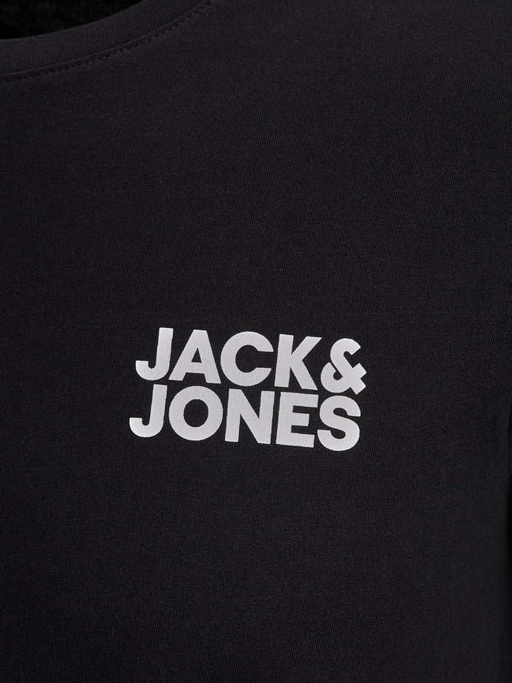 JACK & JONES Herren Jjecorp Logo Tee Ss Crew Neck T-Shirt (3er Pack) L 3er Pack (Grün, Dunkelgrau, S