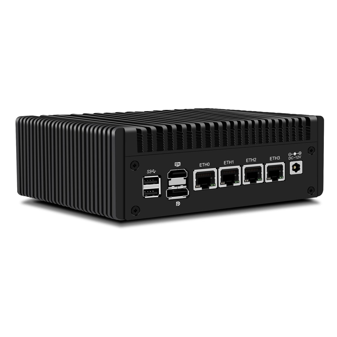 Mini PC N150 (Upgraded N100) Firewall Appliance, OPNsense Mini Computer mit 4 Port i226-V 2.5GbE LAN