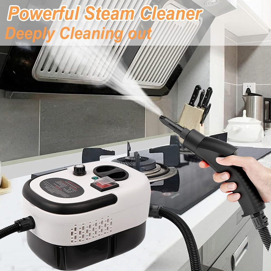 2500W Dampfreiniger Handgerät,Handdampfreiniger mit 1,2-Liter-Wassertank,9 Zubehörteilen,6 Stufen Ei
