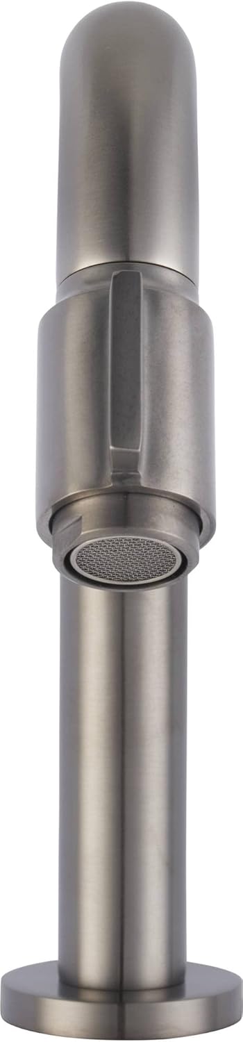 Essential 2.0 Kaltwasserhahn Gäste WC - 19 cm Hoher Waschtischarmatur - Messing - Mit Rosetten - Gra