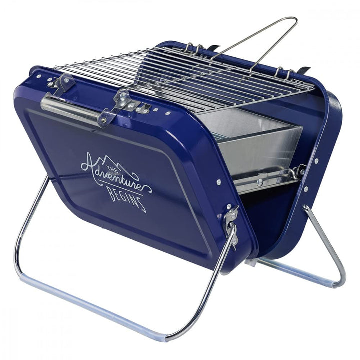 Gentlemen's Hardware GEN253 Tragbarer Grill, blau, 32 x 31,5 x 40 cm
